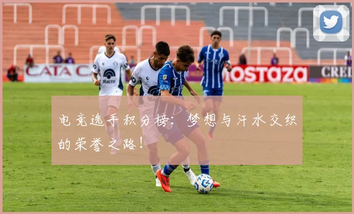 电竞选手积分榜：梦想与汗水交织的荣誉之路！